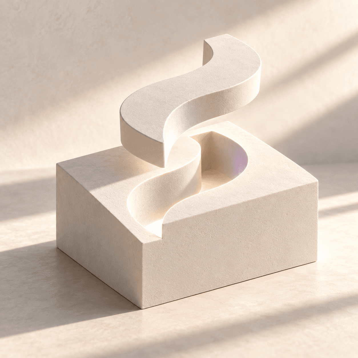 A curved piece made to fit its matching opening.
